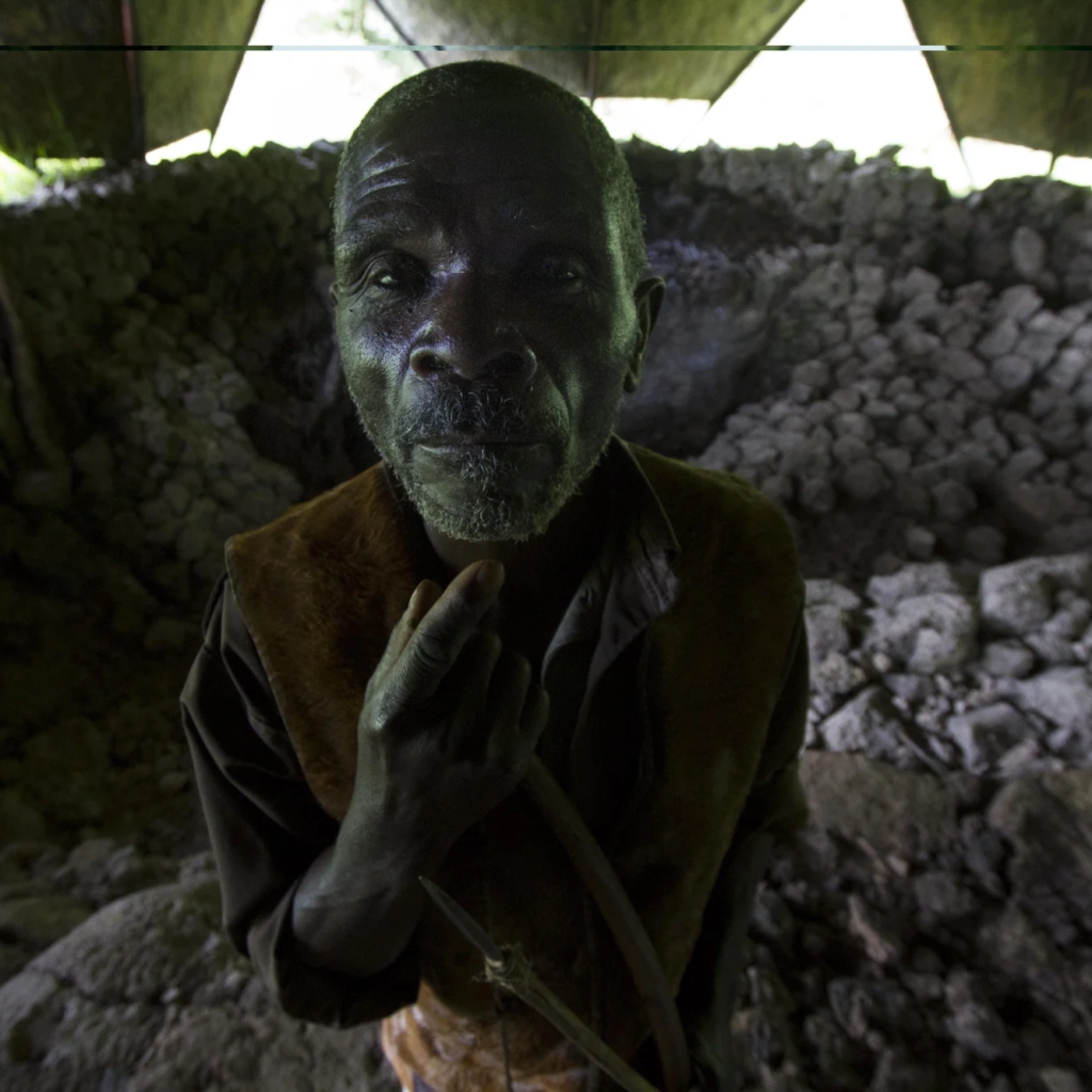 A Batwa elder in portrait