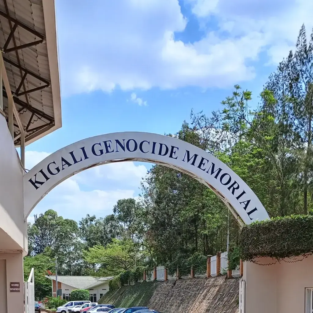Entrance arch of the Kigali Genocide Memorial, Kigali, Rwanda