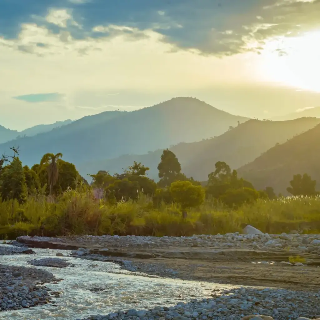 Landscape near Semuliki National Park in western Uganda