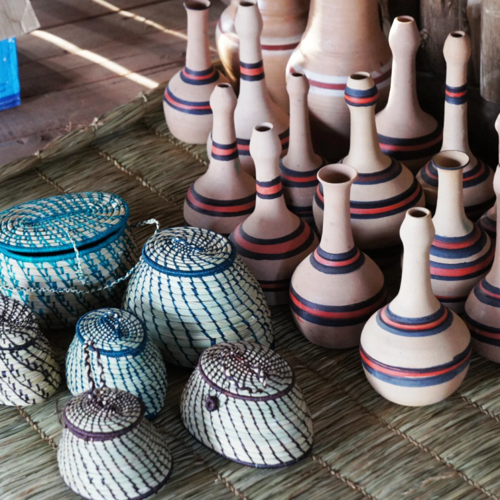 Handcrafted pottery made in Uganda