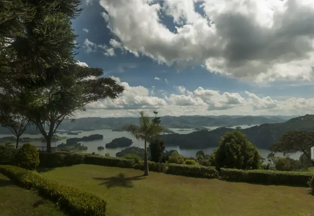 Lake lodge view, Uganda